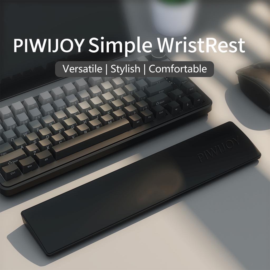 Keyboard Wrist Rest Pad Anti-Slip Ergonomic Hand Support Pad Multi-Purpose PU Leather Keyboard Palm Rest for Home Office