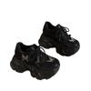 Inner Height Increase Thick Sole Super Fire Explosion Butterfly Single Net Rhinestone Dad Shoes Women's Spring 2025 New Casual Shoes Tide