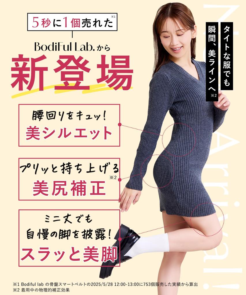 BodyFul Lab Shape Hip Pelvic Tummy Thigh Girdle Shorts [BodyFul Lab.] Girdle, Correction, Shapewear, Postpartum, Tightening, Compression, (JP,