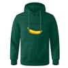 Unisex Hooded Sweatshirt With Banana Print Casual Streetwear Loose Fit Cotton-Lined Pullover Fall