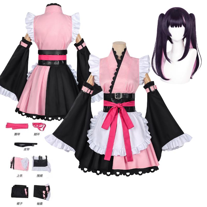 Cosmic Princess Kaguya!Team Black Onyx Komazawa Noi Cosplay Costume Maid Outfit Full Sets Halloween Carnival Party Outfits
