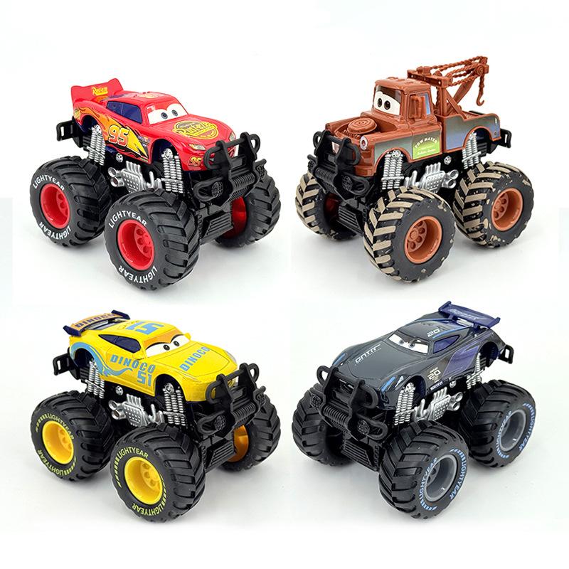 Inertial McQueen & Mater Off-road Big Foot Alloy Toy Car - Black Storm Edition