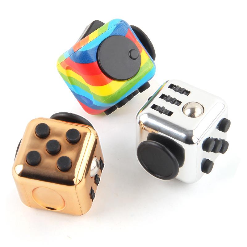 New And Strange Toys Decompress The Rubik'S Cube, Vent And Decompress The Dice, Local Tyrant Gold Press 6-Sided Finger Rubik'S Cube Source Factory