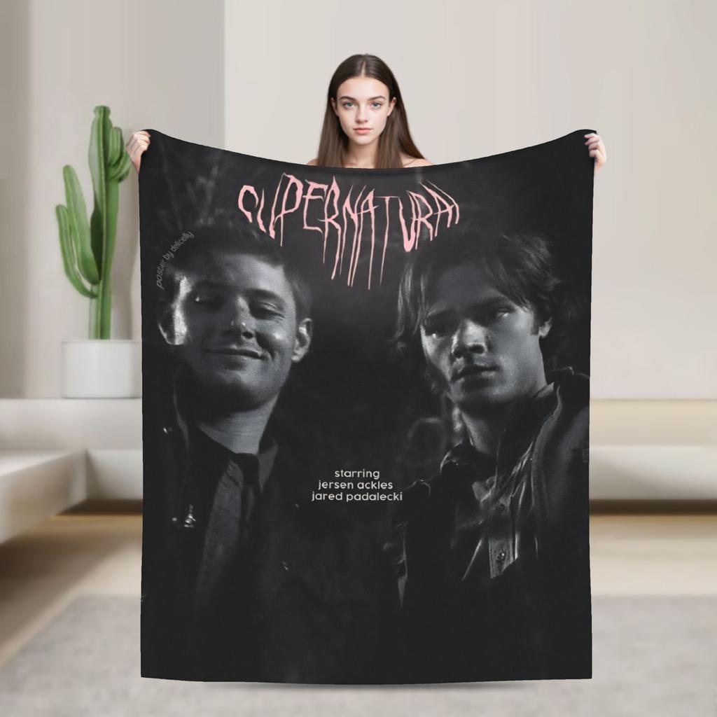 Movie Supernatural Evil Power Printed Soft Blankets Travel Plush Throw Blanket Print Home Decor Flannel Bedspread Sofa Bed Cover