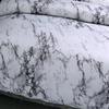 Marble 3pcs 100% Polyester Duvet Cover Set Granite Surface with Stormy Natural Mineral Stone Pattern Comforter Cover