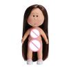Girls Toy Curly Hair 14cm Bean Eye Vinyl Doll Dress Up Dark Skin Mia Potato Dolls Movable 14cm Action Figure Body Children Gift