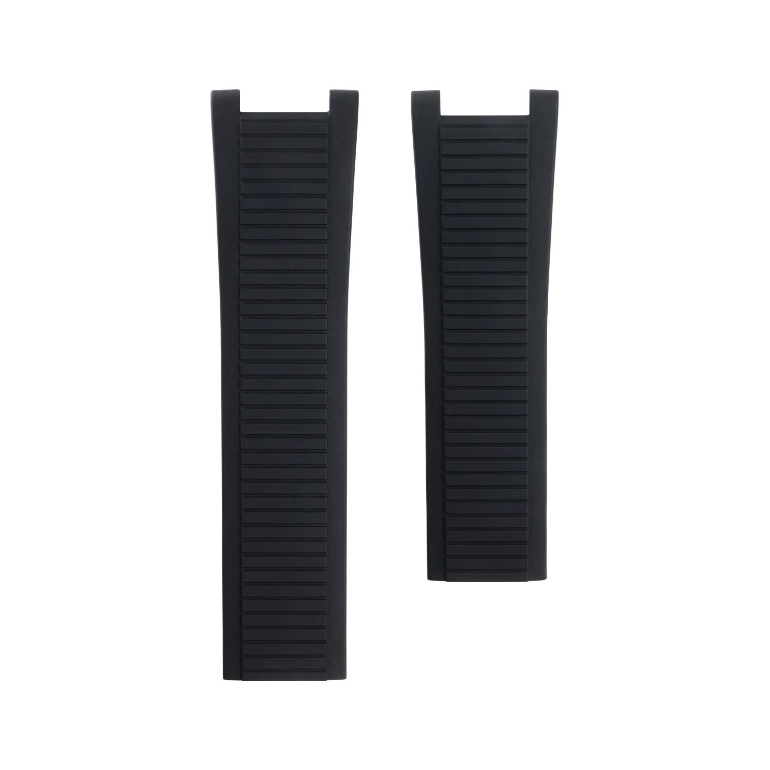 

Soft Silicone Rubber Watchband For Tissot T-Race T141.417A Moto GP Strap Men Sport Series Black Watch band Bracelet 24-20mm&Without Buckle чёрный