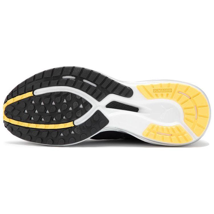 Puma Deviate Nitro 2 Marathon Series Herren-Sneaker Schwarz Yellow-Blaze Strawberry-Burst 378683-01