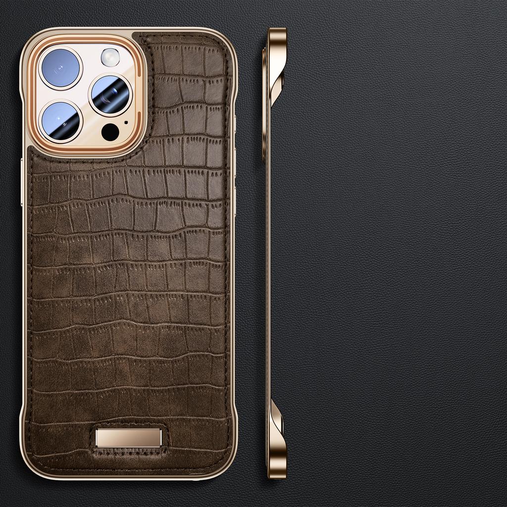 Etui z wzorem krokodyla borderle do iphone'a 16 15 14 13 pro max ultracienkie etui z tyłu Business do akcesoriów apple 16pro MAX