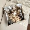 Charming Cat Design Cushion Covers Chair Living Room Pillowcase Cozy Zipper Sofa Pillow Covers Animal Bedroom Indoor Home Decor
