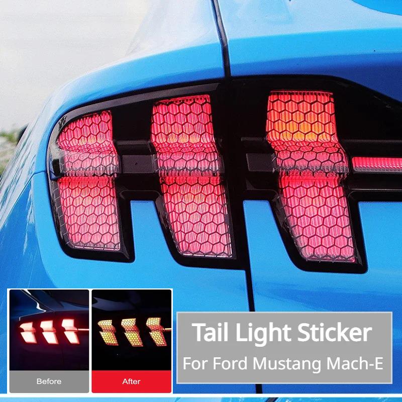 Samolepka na zadní světlo pro Ford Mustang Mach-E Elektrické zadní světlo Voštinová buněčná dekorativní lampa Příslušenství pro úpravu auta