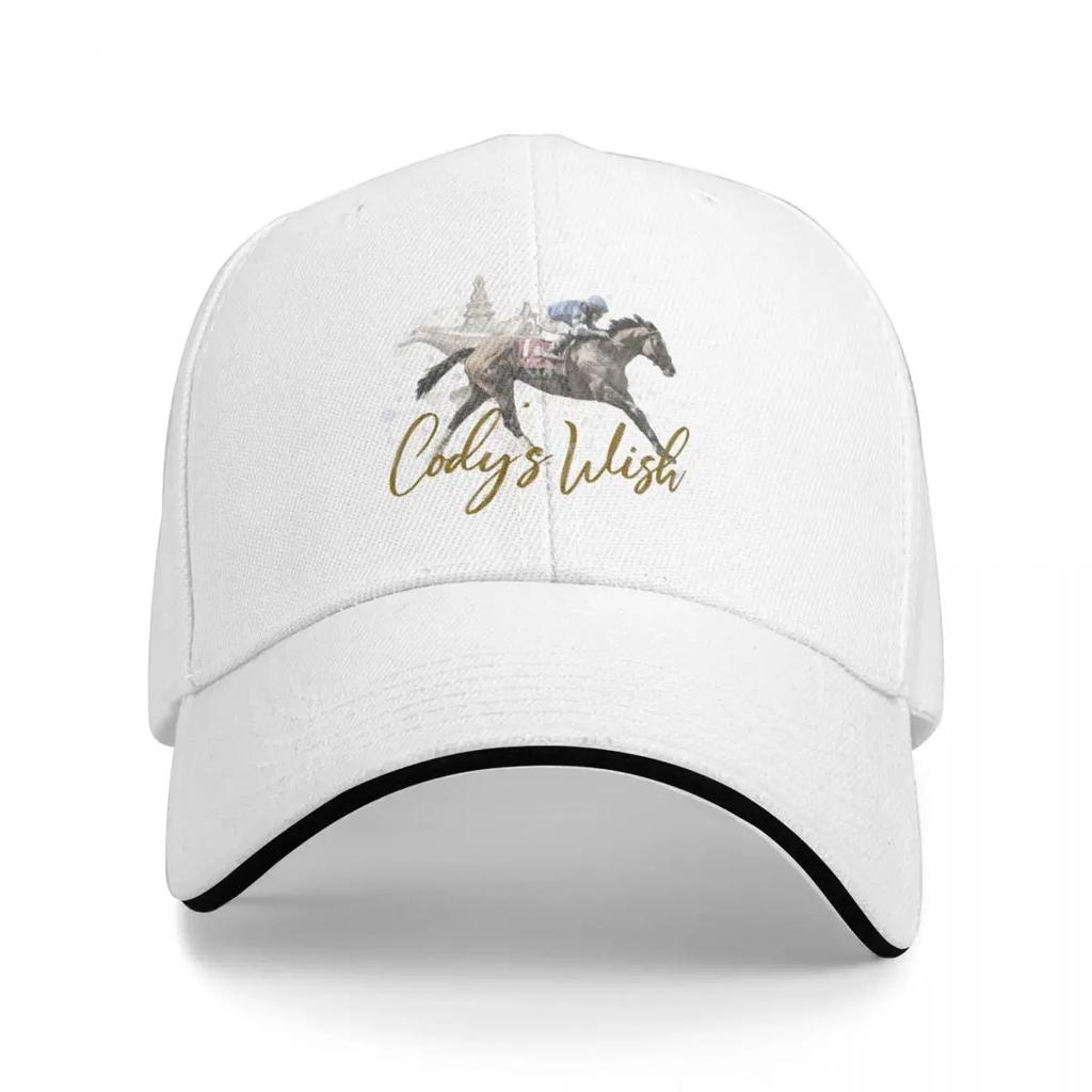 Codys Wish 2023 Horse Racing Design Baseball Cap Hip Hop Hiking Hat Gentleman Hat Derby  Female Mens