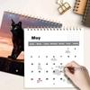 2026Cat Calendar Cute Cat Calendar Fun Family Planner Monthly Holiday Plan Reminder Planning Tool Suitable for Bedroom and Study