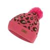 Trespass Girls Kaylani Leopard Print Knitted Beanie