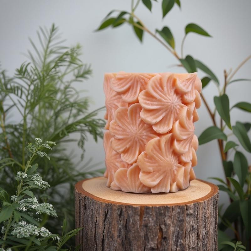 Embossed Flower Cylinder Silicone Molds for Epoxy Resin Candle Soap Home Decoration Chocolate Fondant Silicone Molds