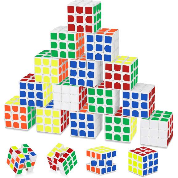 Mini Cube 20 Pack Magic Cube, Puzzle Party Favors for Kids Party Puzzle Game Toys Classroom Rewards & School Prize for Students, Stress Relief Toys