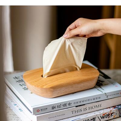 Scatola di Fazzoletti in Legno Tipo Estraibile Tovagliolo Carta Igienica Casa Desktop Semplice Portatovaglioli Accessori