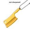 DIY Steel Wood Mini Pocket Knife Car Keychain Fishing Accessory and Bottle Opener