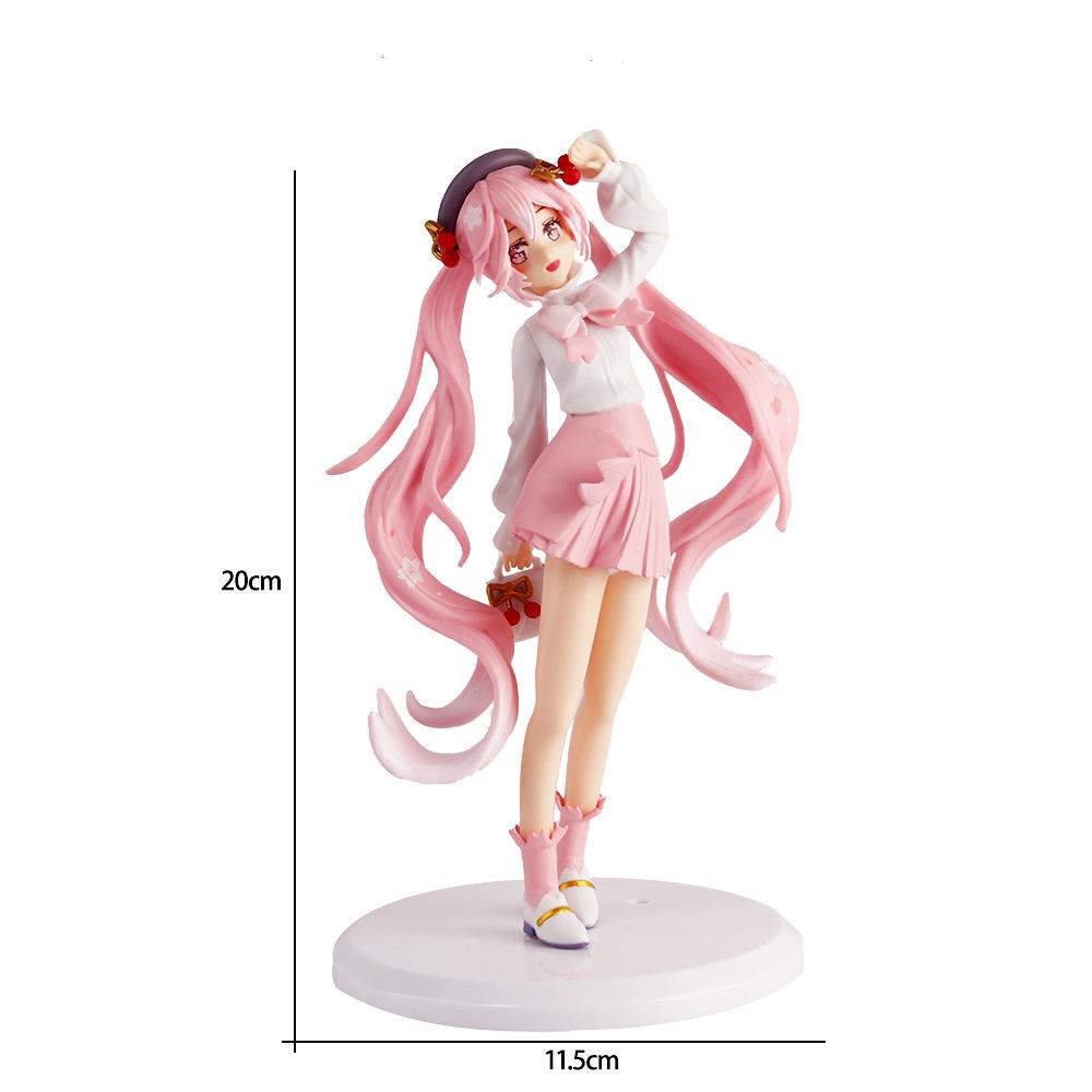 Anime Figure Wedding Dress Action Figures Kawaii Swimsuit Vocaloid PVC Collectible Model Playthings Girl Gift Idea
