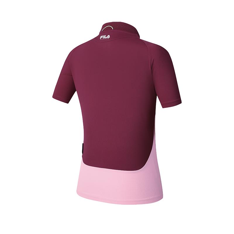 New FILA CYCLING Raglan Sleeve T Shirt Women's Noble Purple A11W518103F-PU