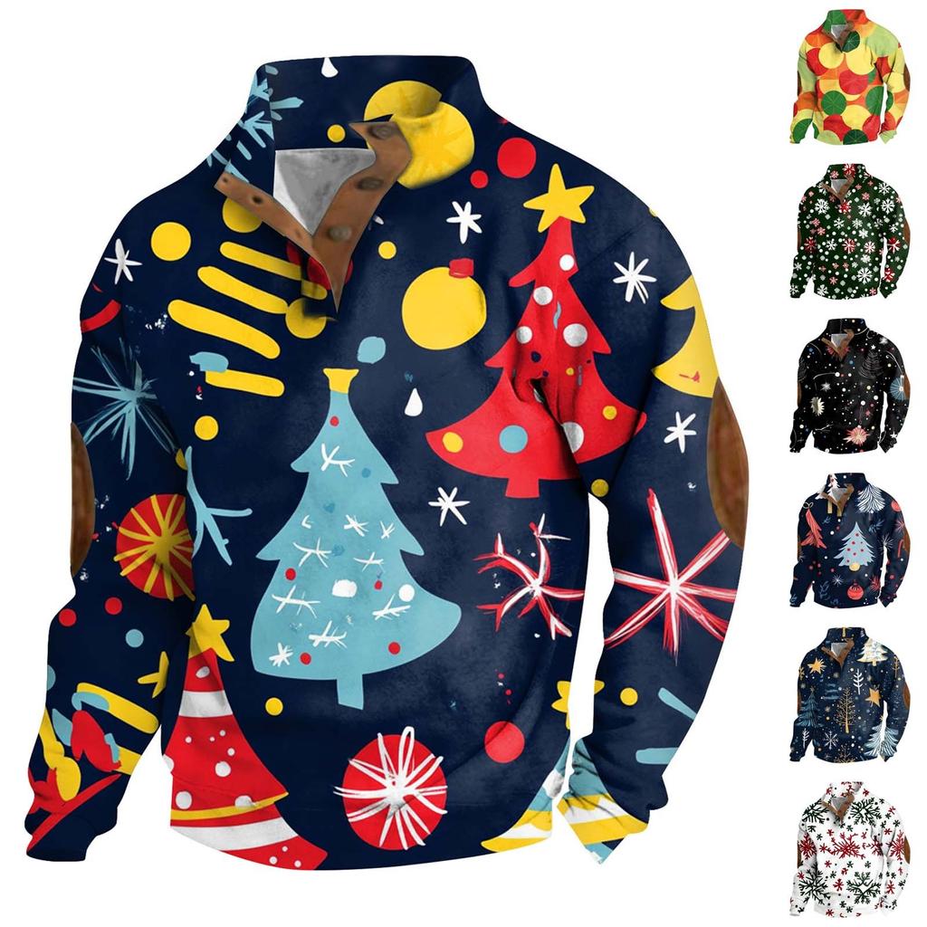 Spring And Men's Standing Collar Sweatshirt Is Outdoor Casual Sweaters Tops