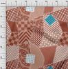 oneOone Cotton Flex Dark Peach Fabric Block Sewing Craft Projects Fabric Prints By Yard 40 Inch