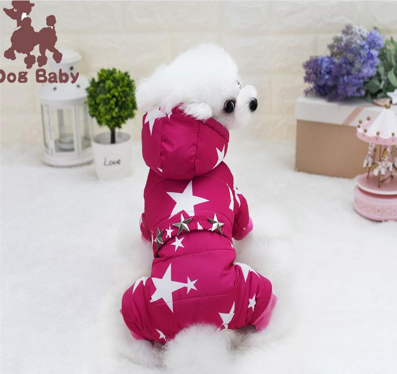 Dogbaby Starry Sky Cotton-Padded Dog Coat for Autumn & Winter