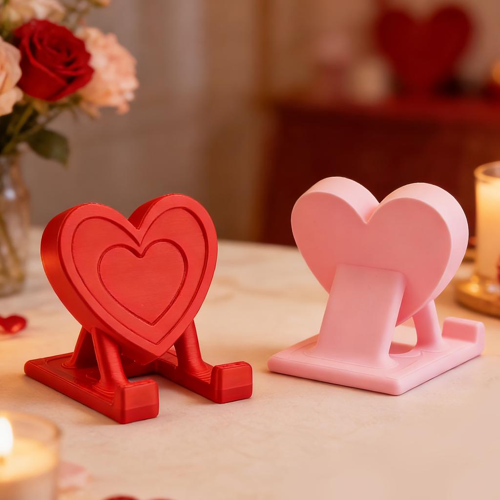 1PC Valentine's Day romantic love mobile phone holder, Valentine's Day love theme mobile phone holder, creative design, unique desktop decoration,