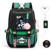 Anime Peripheral Teen Trend Backpack Multifunctional Usb Casual Student School Bag
