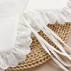 Scollo Morbido Delicato Pizzo di Cotone Decorazione Comodo da Indossare Applicazione per Collo per Vestito
