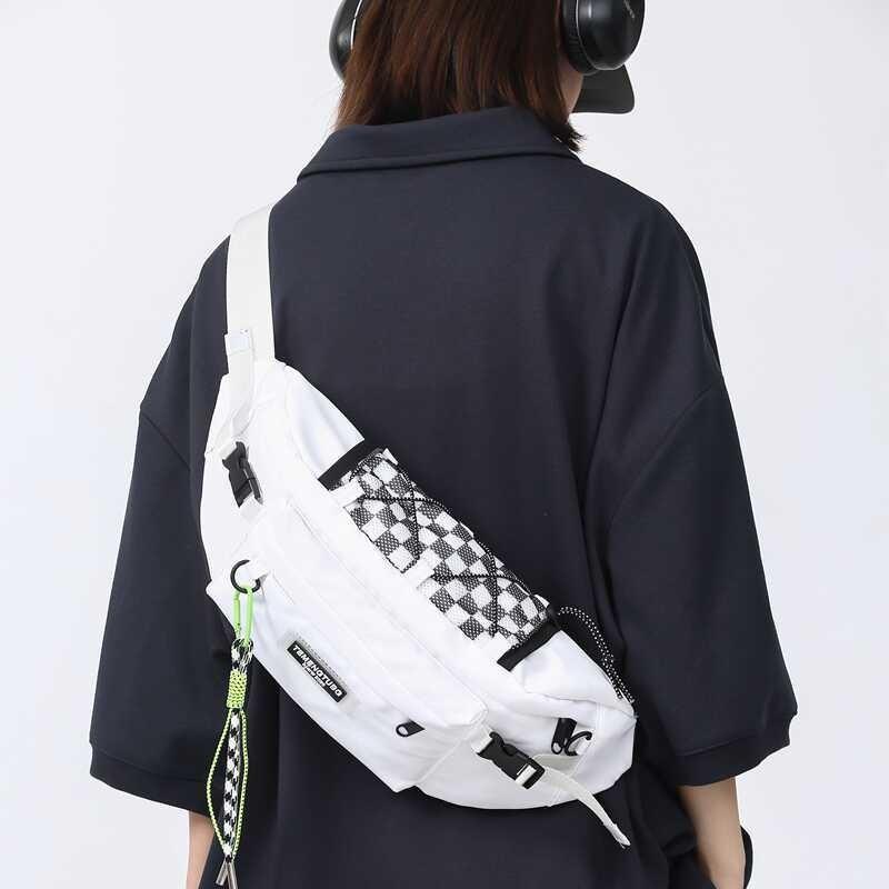 Trendy Unisex Waterproof Chest Bag Stylish High-quality Nylon Sport Sling Bag
