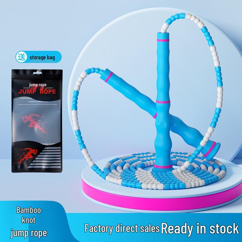 Adjustable Bamboo Jump Rope for Kids & Beginners: Ideal for Kindergarten, Primary School, Physical Education, and Weight Loss.