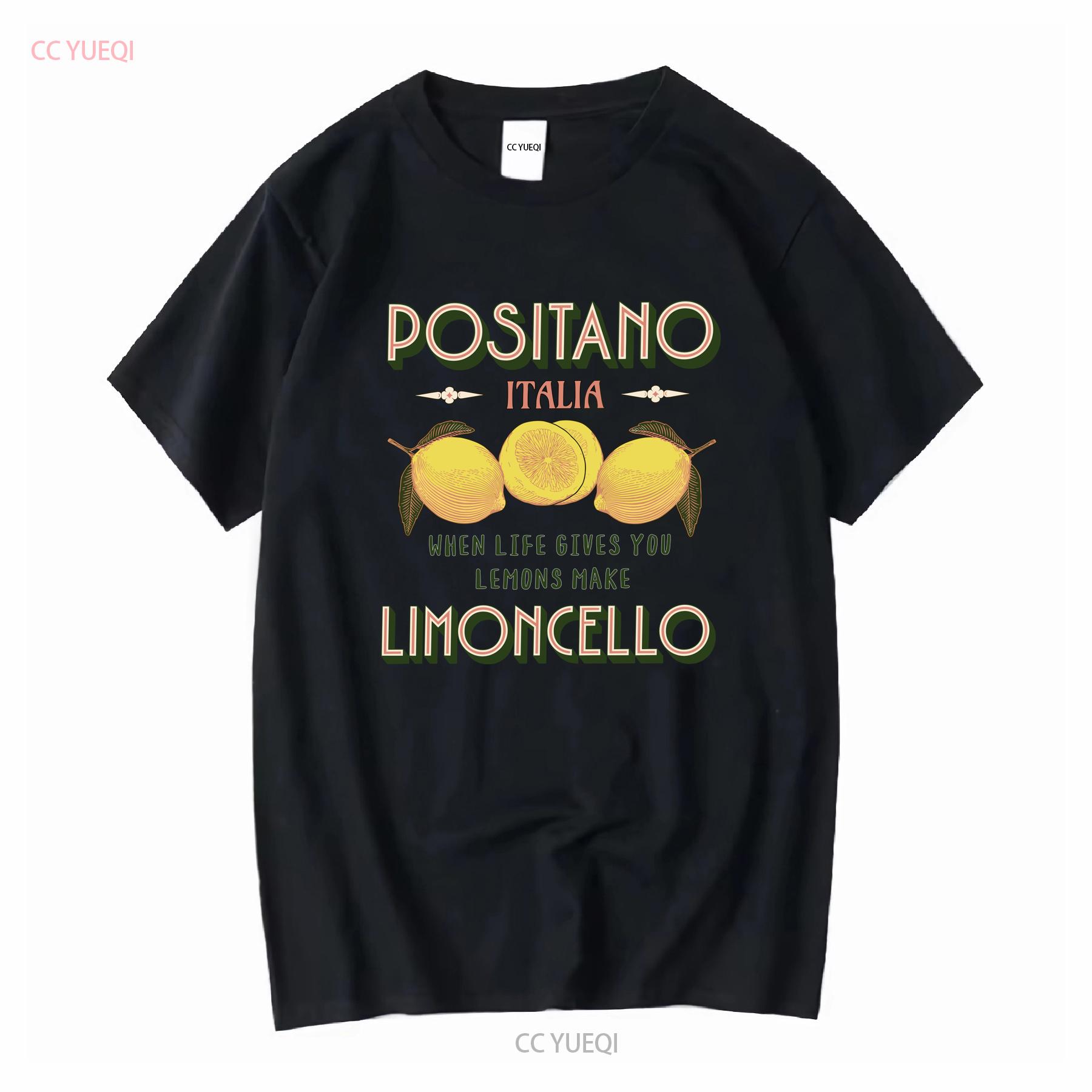 Позитано Италия Лимончелло Футболка Италия Лимоны Отпуск Путешествие Итальянская Гордость Цитата Наряд с длинным или коротким рукавом винтажный 4XL