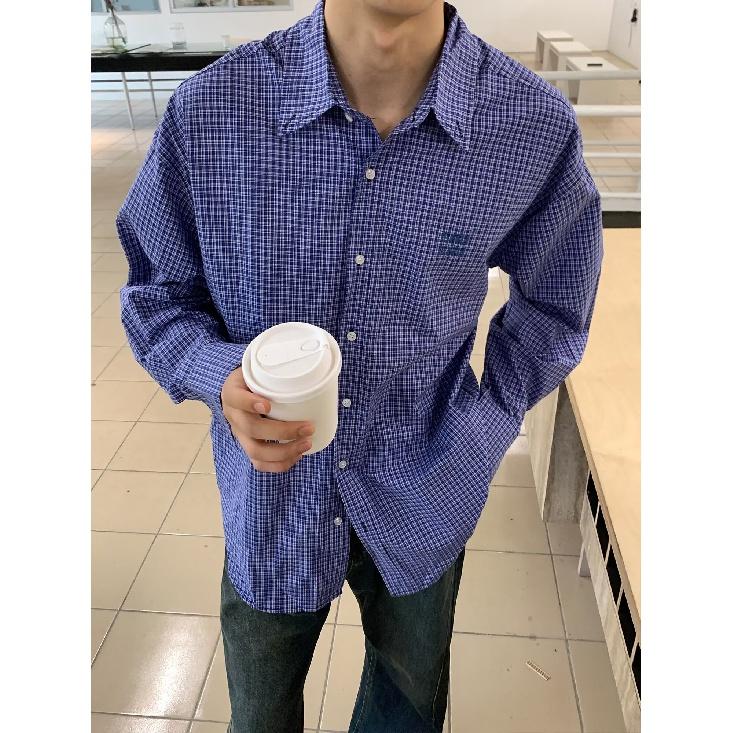 2024 Letter Long Sleeved Shirt Japanese Hong Kong Style Ins Loose Shirt Men'S Summer Trend Versatile Casual Jacket