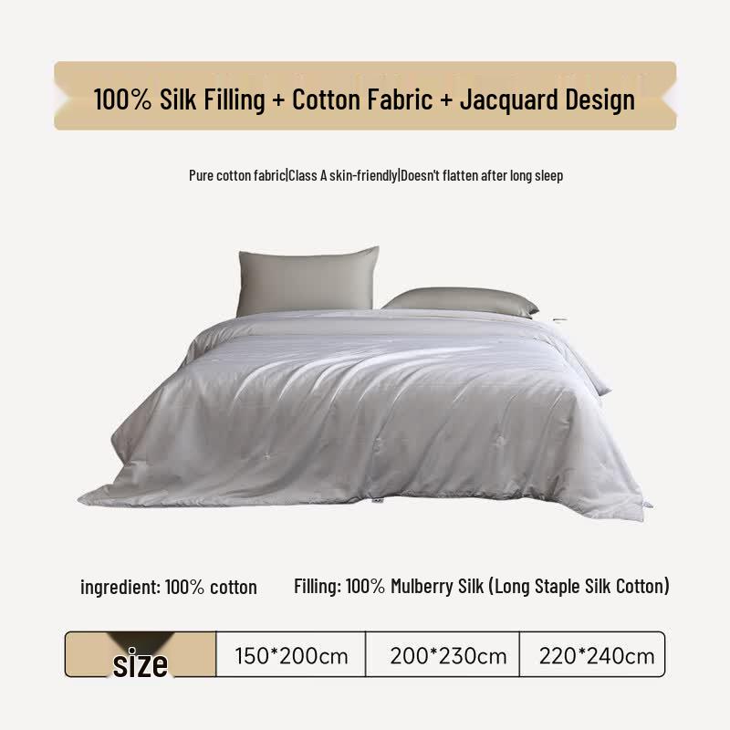 MIDO HOUSE All-Season 100% Tussah Silk Duvet
