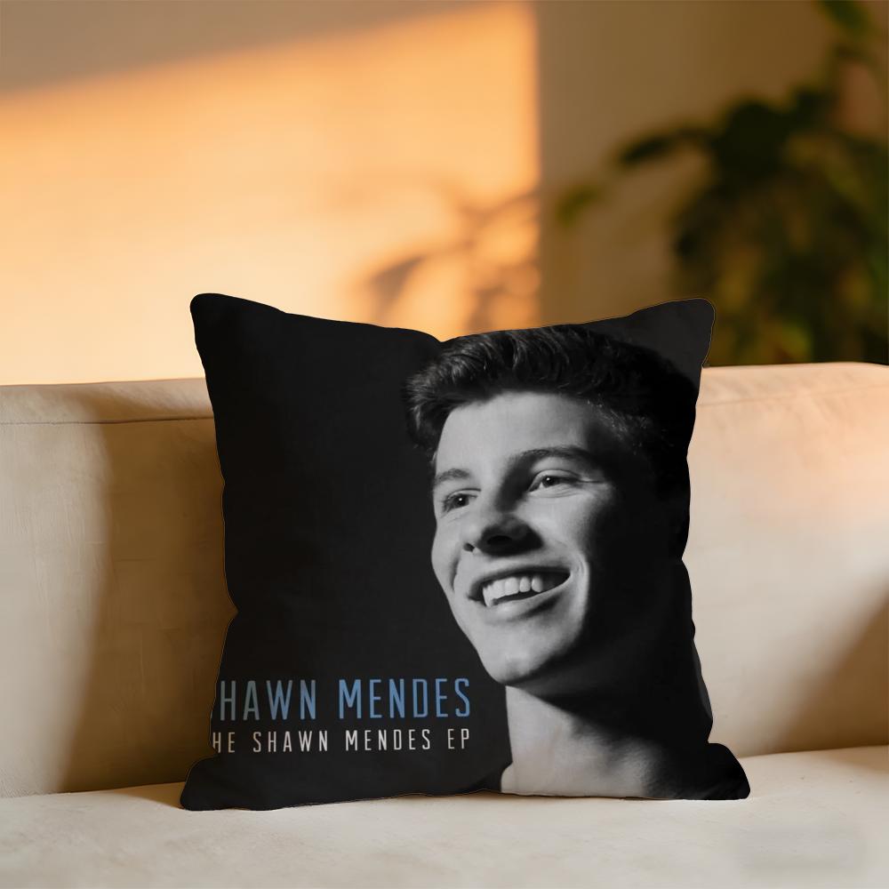 

Shawn Mendes Album Cushion Cover Cozy Velvet Throw PillowSoft Warm Cushion For Sofa Bed 30x30 cm