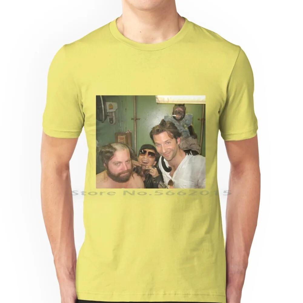 / Hangover Poster Poster T Shirt 100% Cotton Funny The Hangover Party Drunk Movie Beer Drinking Bradley Cooper Comedy Short