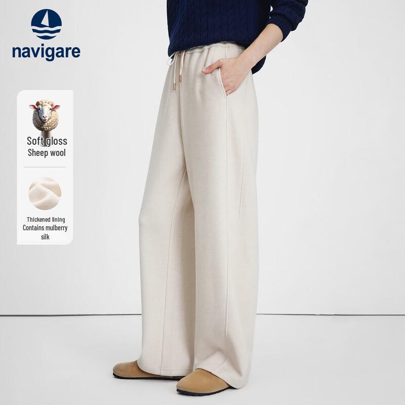 Navigare Women s Loose Fit Wide-Leg Pants XL