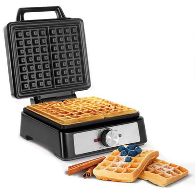 Waffle Maker with 2 Waffles, 1600W, Stainless Steel, Power Regulation, Teesa