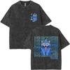 Women Washed Vintage Movie Kpop Demon Hunters Rumi Mira Zoey T-shirt Women Clothing Oversized Short Sleeve T Shirt