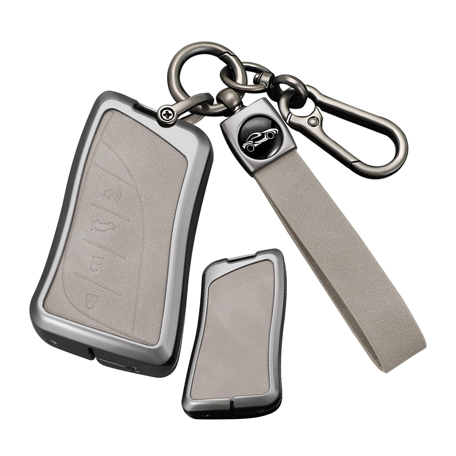 [ontto] Lexus Key Case Key Holder Alloy PU Leather Key M серый