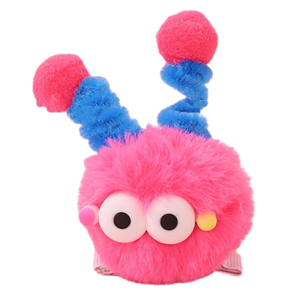 Furry Cartoon Plush Hair Clip Little Monster Barrettes Duckbill Hairpin for Women and Girl Party Accessories Headwear