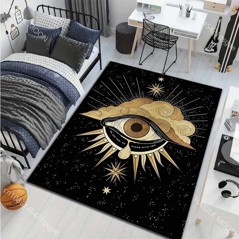 17 Styles Witchy Eye Painting Carpet for Living Room Bedroom Sofa Doormat Decor Sofa Table Area Rug Non-slip Floor Mat