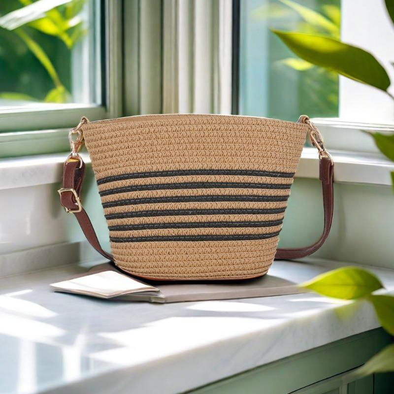 

Straw women s bag summer wind new beach bag seaside outdoor travel vacation retro messenger bag batch