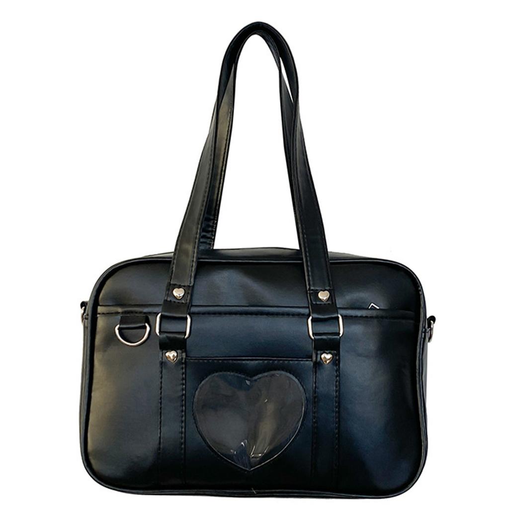 Womens Shoulder Bag Animes Heart Messengers Bag Large Capacity School Bag Japanese Style Crossbody Handbags Cute Ita Bag