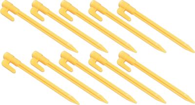 Audiophile Tent Tarp Peg Plastic 14.5cm Yellow D 10-piece Set