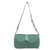 Boston Style Casual Canvas Pillow Bag With Chain Detail For Daily Use