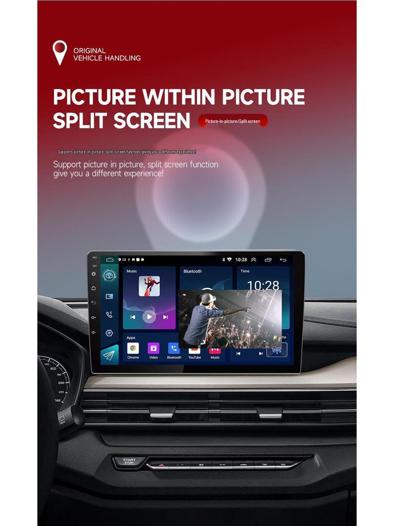 Compatible with 2009-2012 Ford Raptor F150: Android Large Screen Navigation MP5 Player Radio GPS All-in-One System