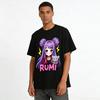 Cute Purple Hair Girl Rumi Printed Kids Top Trendy Sweet Cool Style Casual Wear For Girls Pure cotton T-shirt