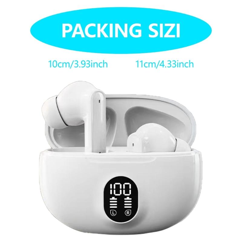 LY21 Digital Display Digital Earbuds Earphones Noise Reduces In Ear BT5.49 Earbuds for Extended Playing time